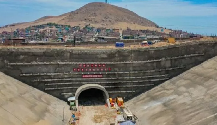 Se reanudan obras en sector del túnel que lleva a megapuerto peruano de Chancay