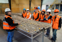 Codelco Andina recibe a futuras generaciones de mineros y mineras en su área industrial