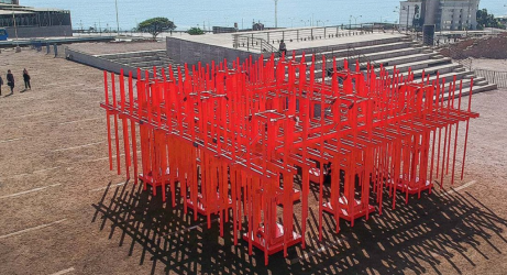 El Pesar del Viento: un pabellón arquitectónico temporal llega al Parque Araucano