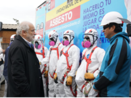 Ministro Montes encabeza inicio de obras del plan “Comunidad Mejor Sin Asbesto”