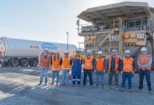 CMP y Engie prueban funcionamiento de primer camión de extracción en Chile que opera en base a gas natural