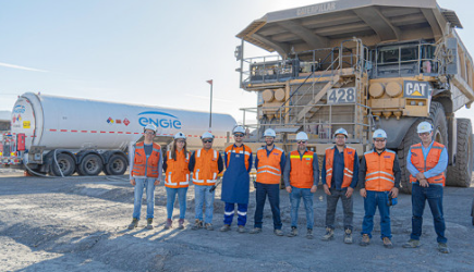 CMP y Engie prueban funcionamiento de primer camión de extracción en Chile que opera en base a gas natural