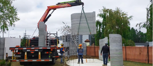 Inician la construcción de la primera casa de Chile impresa en 3D: estará abierta al público