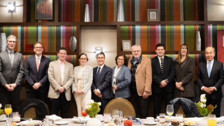 Expomin proyecta los ejes de su Congreso 2025 junto a ministra Aurora Williams y líderes de compañías mineras