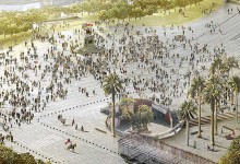 Diseño de nueva Alameda propone crear un centro cívico en Plaza Italia