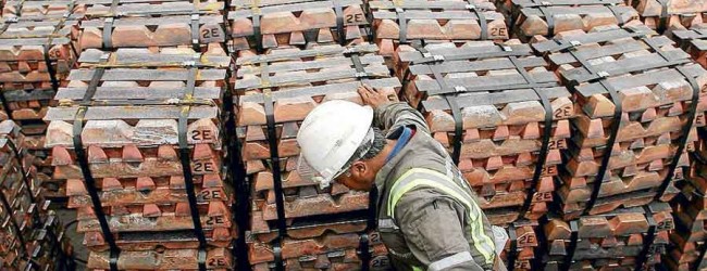 Cobre registra gran aumento y llega a mayor valor en más de dos semanas