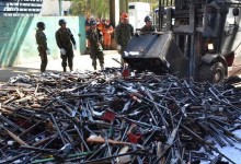 Acero de armas recicladas será utilizado en construcción del puente en el canal de Chacao