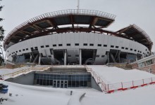 La construcción de los estadios en pleno invierno ruso