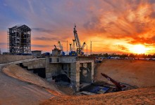 construcción del cosmódromo Vostochni