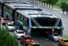 El revolucionario prototipo de transporte público que China alista para evitar los tacos