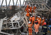 Más de 40 muertos por un derrumbe en una central eléctrica en obras en China