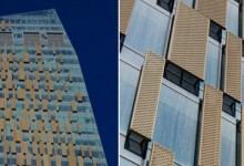 Un obelisco de cristal con tecnología de construcción sostenible y referencias culturales