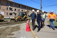 Avanza construcción de colector de aguas lluvias Santiago Bueras en Valdivia