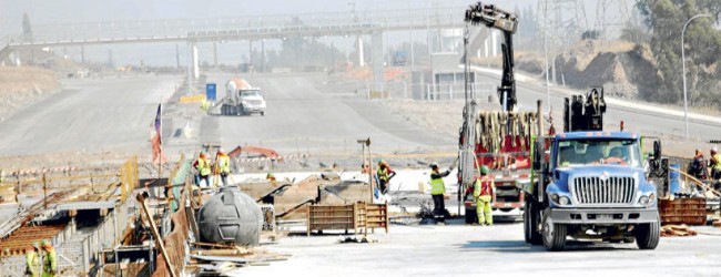 Congestión marca últimas obras de nuevo puente Maipo