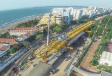 Avanza la construcción del viaducto de la Ciénaga de la Virgen