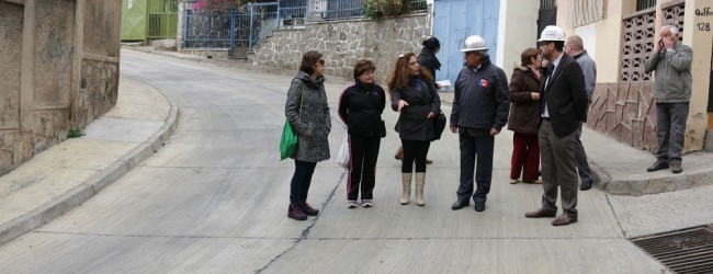 Un 64% de avance presentan las obras en Avenida Baquedano de Valparaíso