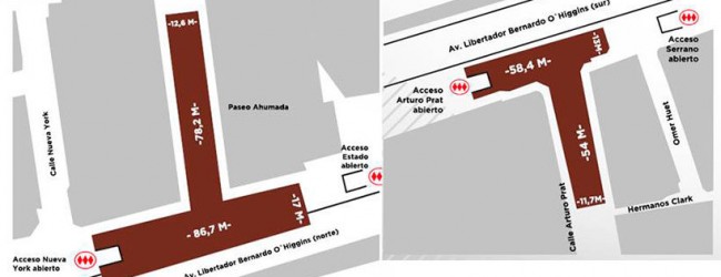 Atención conductores: Metro interviene tramo de Alameda por construcción de futura Línea 3
