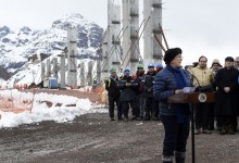 Mandataria da inicio a la construcción del nuevo paso fronterizo Los Libertadores