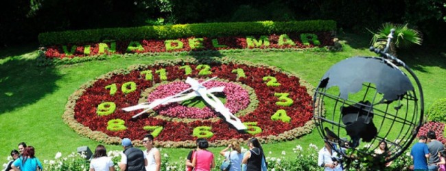 Reconstrucción del reloj de flores de Viña del Mar presenta un 50% de avance