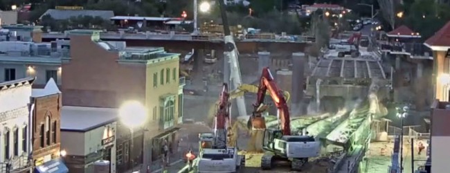 Puente en construcción se derrumba en Glenwood Springs