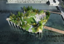 Descartan la construcción de Pier 55, el parque flotante de Heatherwick en Nueva York
