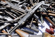 Más de 8.000 armas de fuego fueron destruidas y se convertirán en  acero para futuros proyectos eólicos