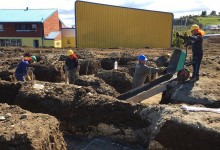 15 por ciento de avance presentan la obras del nuevo internado mixto de Queilen
