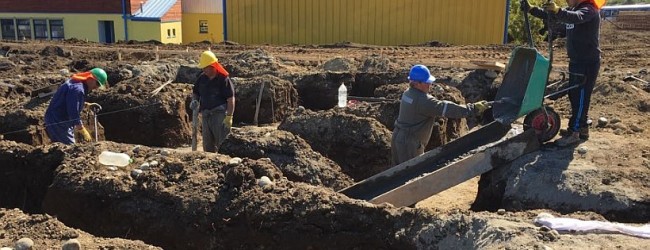15 por ciento de avance presentan la obras del nuevo internado mixto de Queilen