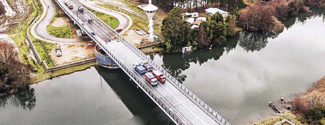 Preparan apertura del Puente Cau Cau para el 25 de agosto