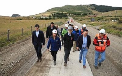 Ministro Fontaine anuncia inversión sobre $18 mil millones para accesos norte y sur de Coyhaique