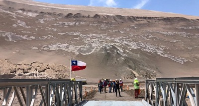 MOP habilita puente mecano para unir las regiones de Arica y Tarapacá