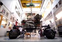 Así se ve el Rover Mars 2020 de la NASA que por primera vez está sobre sus seis ruedas