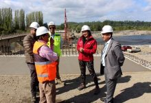 Construcción de nuevo puente Quinchilca en ruta que une Los Lagos y Panguipulli presenta un 28% de avance