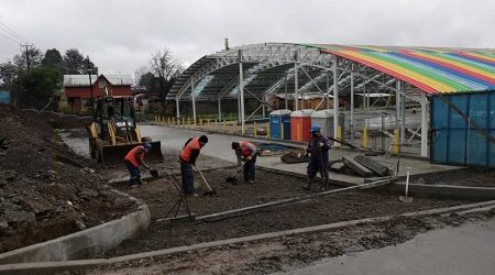Osorno: proyecto del espacio multipropósito de población Moyano registra 90% de avance