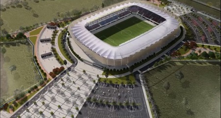 Alcalde Krause pide al GORE traspasar los $14 mil millones para construir estadio de Los Ángeles