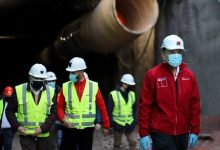 Ministro Moreno supervisa faenas de construcción del túnel híbrido en autopista Vespucio Oriente