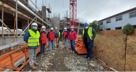 Obras de edificio consistorial de Toltén presentan 30% de avance: podría estar listo en mayo de 2022