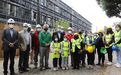 Ministro Alfredo Moreno supervisa construcción del nuevo Liceo Jorge Teillier en Lautaro, Región de La Araucanía