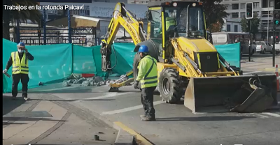 Por dos meses se extenderán los trabajos en rotonda Paicaví en Concepción