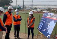 MTT visita futuras obras de estación Tres Poniente en Maipú del Tren Santiago-Melipilla