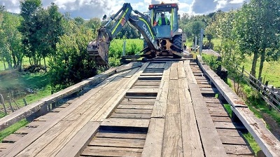 MOP realiza mejoras en puente Iñipulli