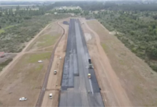 42% de avance presentan obras de mejoramiento del aeródromo María Dolores de Los Ángeles