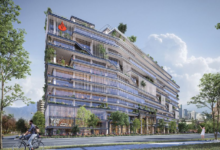 Santander y Territoria presentan a vecinos de Las Condes el proyecto del nuevo edificio corporativo del banco de capitales españoles