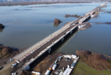 Casi un 50% de avance presentan obras del Puente Industrial sobre el río Bío Bío