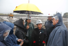 Ministra del MOP, Jessica López, supervisa obras de emergencia para prevenir nuevos desbordes del Río Cachapoal en la Región de O’Higgins