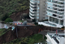Imagen muestra magnitud de segundo socavón que amenaza a edificio Miramar y tiene aislado al Kandinsky