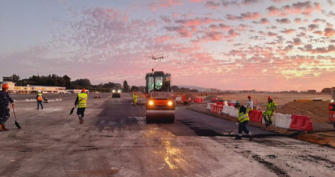 Un 19% de avance alcanzan trabajos en pista del Aeropuerto Carriel Sur: la infraestructura permitirá ser una opción para la operación de vuelos internacionales desde Talcahuano