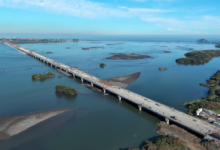 Un 70% de avance tiene construcción del Puente Industrial de Concepción, que se convertirá en el puente más largo de Chile