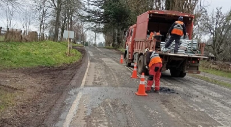 MOP mejoró tramo de asfalto que une dos localidades de Río Bueno
