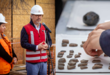 Avanza proyecto de la Línea 9 de Metro: descubren varios materiales arqueológicos en La Pintana